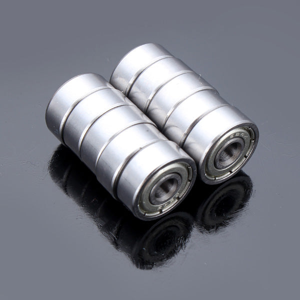 10pcs 4x13x5mm Steel Sealed Shielded Deep Groove Ball Bearing 624zz