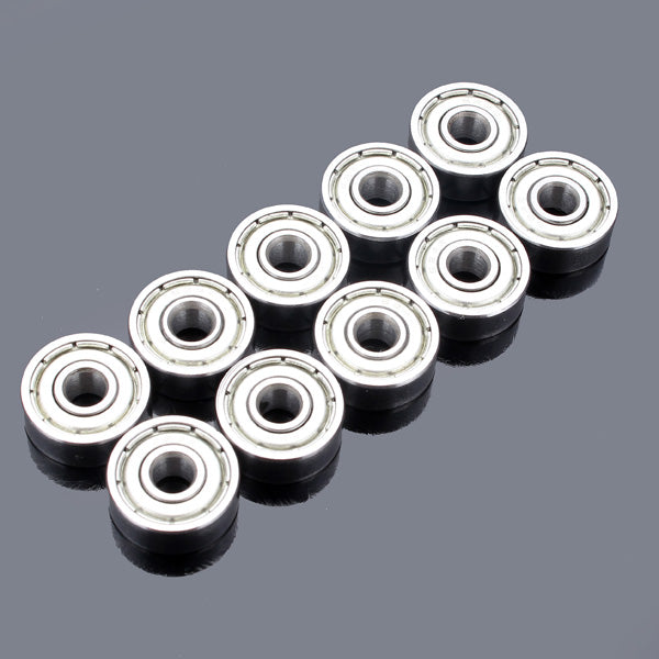10pcs 4x13x5mm Steel Sealed Shielded Deep Groove Ball Bearing 624zz