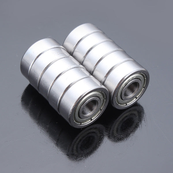 10pcs 5x14x5mm Steel Sealed Shielded Deep Groove Ball Bearing 605zz