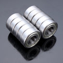 Machifit 10pcs 10x19x5mm Steel Sealed Shielded Deep Groove Ball Bearing 6800zz