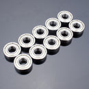 Machifit 10pcs 10x19x5mm Steel Sealed Shielded Deep Groove Ball Bearing 6800zz