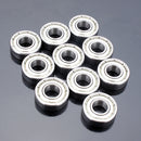 Machifit 10pcs 10x19x5mm Steel Sealed Shielded Deep Groove Ball Bearing 6800zz