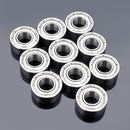 10pcs 8x19x6mm Steel Sealed Shielded Deep Groove Ball Bearing 698ZZ