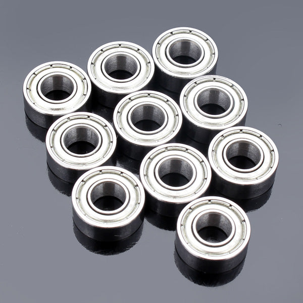 10pcs 8x19x6mm Steel Sealed Shielded Deep Groove Ball Bearing 698ZZ