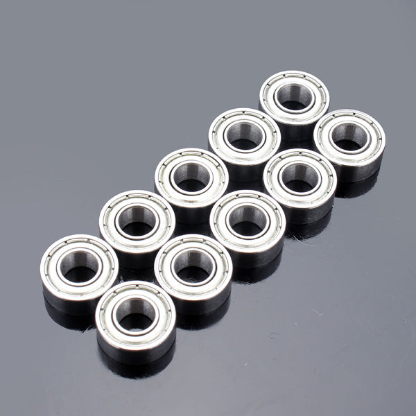 10pcs 8x19x6mm Steel Sealed Shielded Deep Groove Ball Bearing 698ZZ