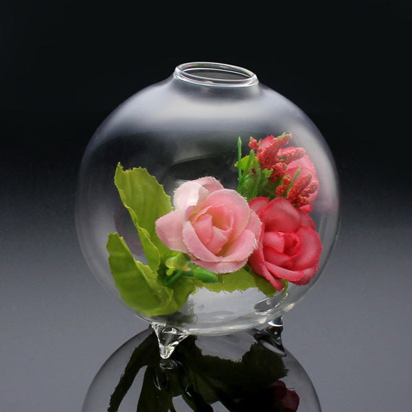 Hydroponic Plants Hanging Ball Shape Glass Vase Home Garden Decor