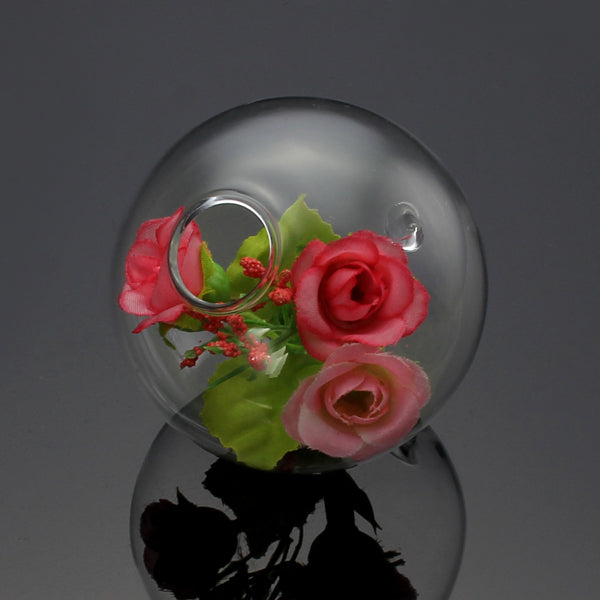 Hydroponic Plants Hanging Ball Shape Glass Vase Home Garden Decor