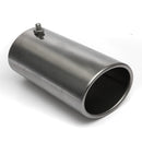 Car Chrome 70mm 2.75 Inch Straight Tail Exhaust Pipe Rear Muffler Tip End Trim Oval