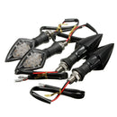 4pcs Universal Motorcycle Amber 10LEDs Turn Signal Blinker light Indicator