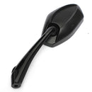Universal Metal Motorcycle Rear View Side Mirrors Black 8mm 10mm Thread