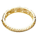Retro 18K Gold Plated Rhinestone Bracelets Elegant Butterfly Flowers Bangle Bracelet For Women