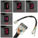 Red LED Universal Digital 6 Gears Indicator Motorcycle Display Shift Lever Sensor