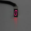 Red LED Universal Digital 6 Gears Indicator Motorcycle Display Shift Lever Sensor
