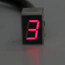 Red LED Universal Digital 6 Gears Indicator Motorcycle Display Shift Lever Sensor