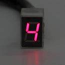 Red LED Universal Digital 6 Gears Indicator Motorcycle Display Shift Lever Sensor