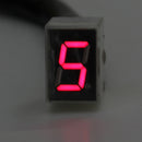 Red LED Universal Digital 6 Gears Indicator Motorcycle Display Shift Lever Sensor
