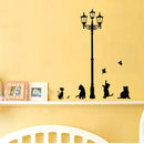 23x40CM Lamp Cat Wall Stickers Home Stairs Sticker Decor Decorative Removable Wallpaper