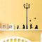 23x40CM Lamp Cat Wall Stickers Home Stairs Sticker Decor Decorative Removable Wallpaper