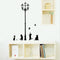 23x40CM Lamp Cat Wall Stickers Home Stairs Sticker Decor Decorative Removable Wallpaper