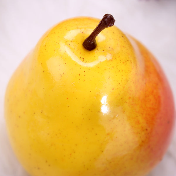 5pcs Artificial Fruit Pear Mould Baby Props Fake Plastic Fruits Home Decorating Mold