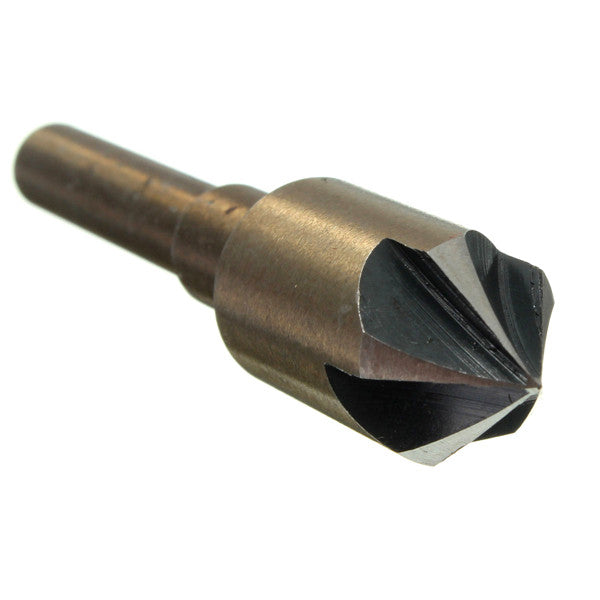 5pcs HSS 82 Degree Deburring Bits Countersink Drill Set Wood Chamfer Chamfering Tool