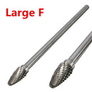 Rotary Burr 1/4 Inch Shank 6 Inch Long Carbide Cutter CNC Engraving Bit For Dremel