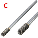 Rotary Burr 1/4 Inch Shank 6 Inch Long Carbide Cutter CNC Engraving Bit For Dremel