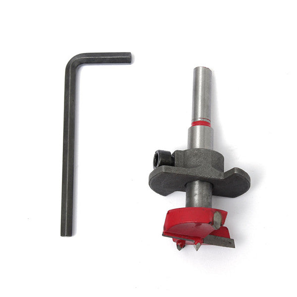 Boring Wood Hole Saw Cutter Drill Bit and Depth Guide Wood Working Tungsten Tipped Carbide Drilling Hinge Hole