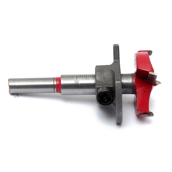 Boring Wood Hole Saw Cutter Drill Bit and Depth Guide Wood Working Tungsten Tipped Carbide Drilling Hinge Hole