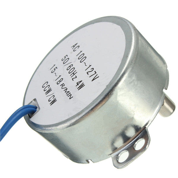 Turntable Synchronous Motor  Robust 50/60Hz AC100-127V 4W 15-18RPM