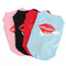 Summer Vogue Pet Dog Cat Vest Waistcoat Sleeveless Red Lip Vest Coat