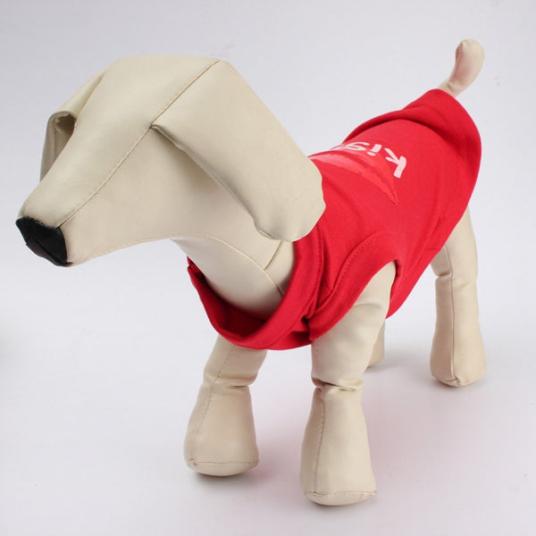 Summer Vogue Pet Dog Cat Vest Waistcoat Sleeveless Red Lip Vest Coat