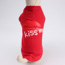Summer Vogue Pet Dog Cat Vest Waistcoat Sleeveless Red Lip Vest Coat