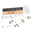 Geekcreit DIY Aurora LED Colorful Light Cube Chromatography Glass Clock Kit
