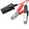 12V Motorcycle Car Socket Battery Crocodile Clips Power Adapter