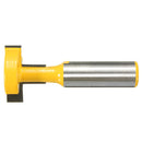 Drillpro RB3 Straight T-Slot Router Bit 1/2 Inch Shank Carbide Wood Milling Cutter