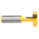 Drillpro RB3 Straight T-Slot Router Bit 1/2 Inch Shank Carbide Wood Milling Cutter