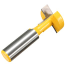 Drillpro RB3 Straight T-Slot Router Bit 1/2 Inch Shank Carbide Wood Milling Cutter