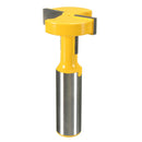 Drillpro RB3 Straight T-Slot Router Bit 1/2 Inch Shank Carbide Wood Milling Cutter