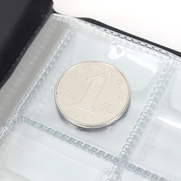 60 Coin Holders Collecting  Album Storage Penny Coins Pockets Album Book