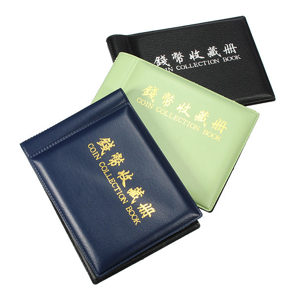 60 Coin Holders Collecting  Album Storage Penny Coins Pockets Album Book