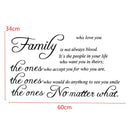 Family Quote Wall Sticker Removable Decal Mural DIY Living Room Art Home Decor