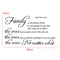 Family Quote Wall Sticker Removable Decal Mural DIY Living Room Art Home Decor