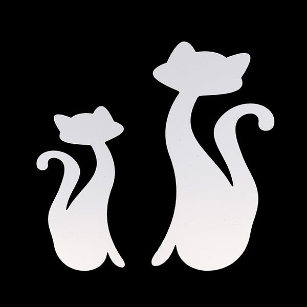 DIY 3D Four Cute Cats Acrylic Mirror Wall Stickers Home Room Art Decal