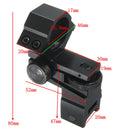 Adjustable Scope Flashlight Laser Mount Elevation Windage