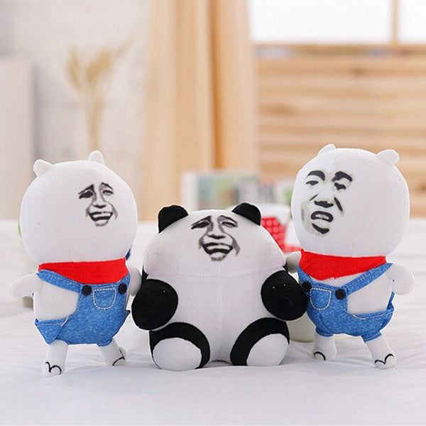 Gold Curator Spoof Expression Throw Pillow Sofa Plush Foam Cushion