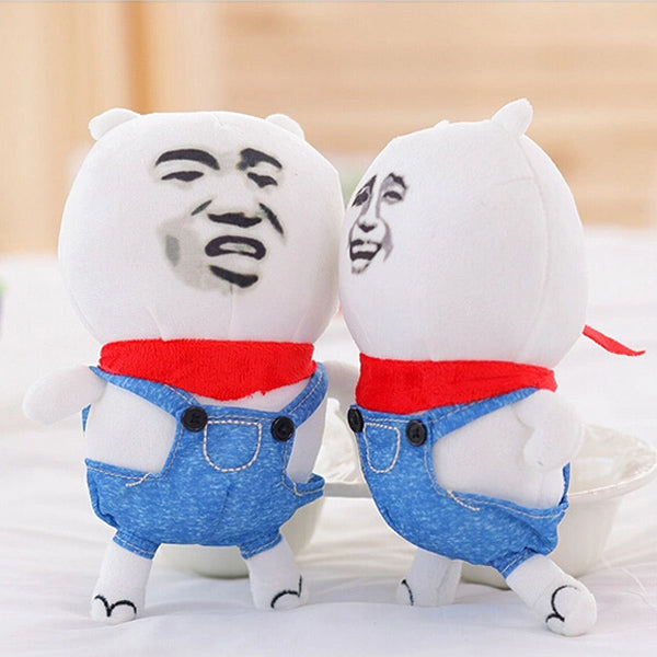 Gold Curator Spoof Expression Throw Pillow Sofa Plush Foam Cushion