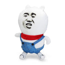 Gold Curator Spoof Expression Throw Pillow Sofa Plush Foam Cushion