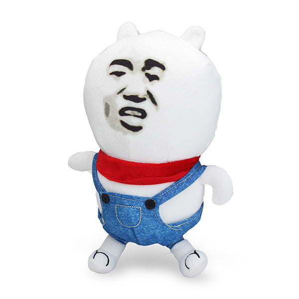 Gold Curator Spoof Expression Throw Pillow Sofa Plush Foam Cushion