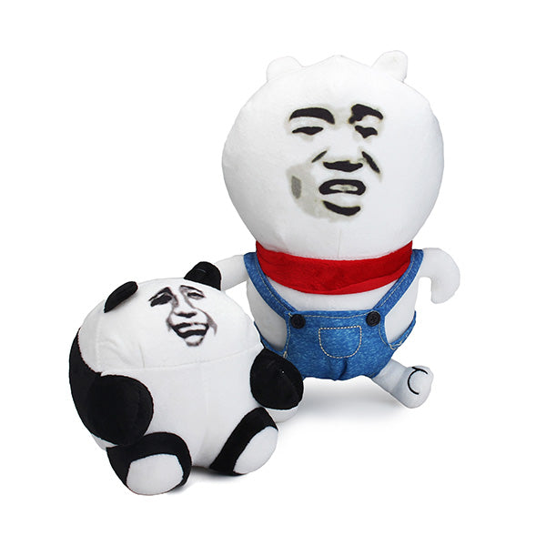 Gold Curator Spoof Expression Throw Pillow Sofa Plush Foam Cushion